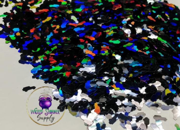 Boxy Car Shape Glitter